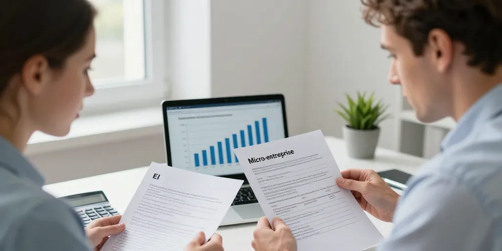 Différence entre EI et micro entreprise : Le choix selon le chiffre d’affaires